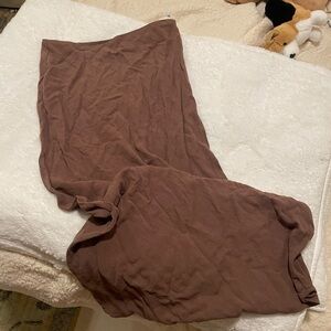 Elegant Brown maxi Skirt princess polly